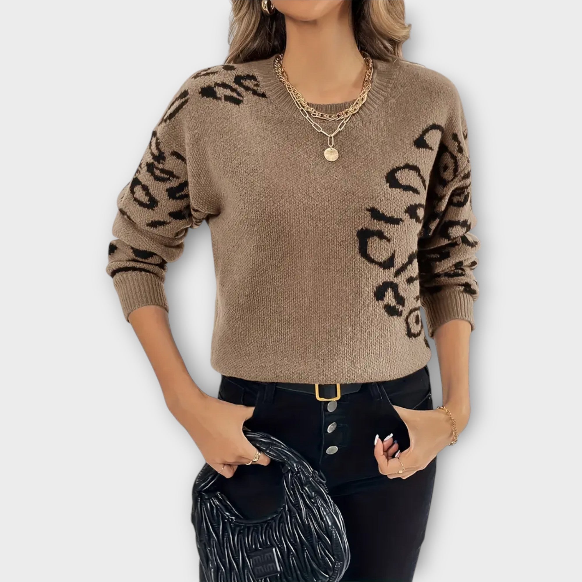 Zora | Casual svetr s designem lva