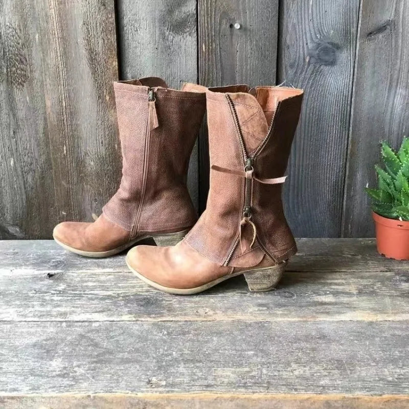 Alma | Vintage boty po polovinu lýtek